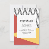 80er Pop art Memphis style Empfang Card Einladung (Vorderseite)