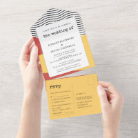 80er Pop art Memphis style wedding