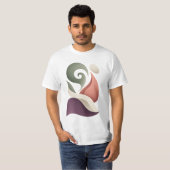 80er Pop-Art-Muster T-Shirt (Vorne ganz)