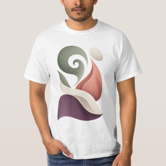 80er Pop-Art-Muster T-Shirt (Vorderseite)