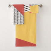 80er Pop Kunstmuster Badhandtuch Set (Insitu)