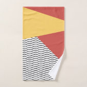 80er Pop Kunstmuster Badhandtuch Set (Handtuch)