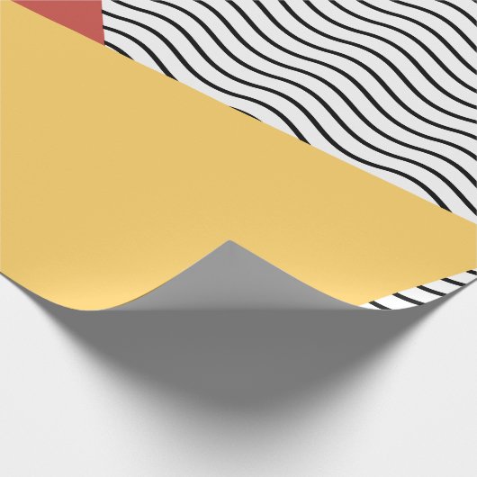 80er Pop Kunstmuster Geschenkpapier (Ecke)