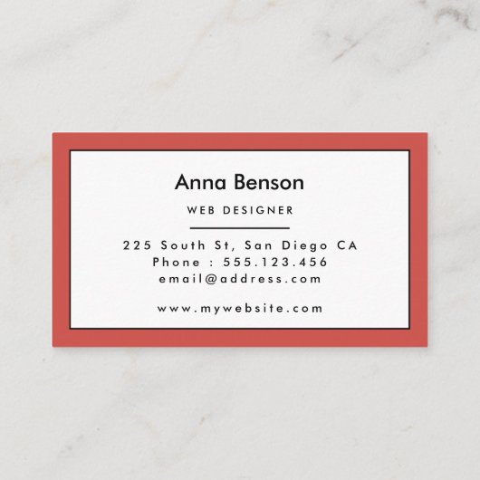 80er Pop Kunstmuster Visitenkarte (Rückseite)