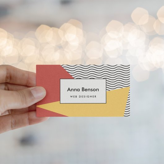 80er Pop Kunstmuster Visitenkarte