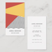 80er Pop Kunstmuster Visitenkarte (Vorne/Hinten)