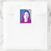 80er Poster - Kamala Harris Runder Aufkleber (Tasche)