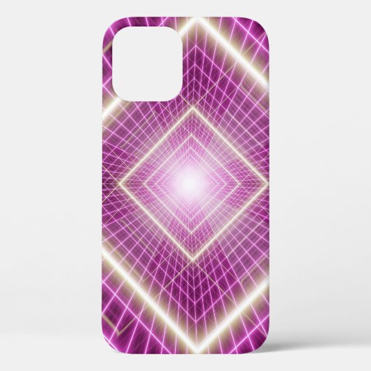 80er Retro: 3D Sci-Fi Hintergrund. Case-Mate iPhone Hülle (Rückseite)