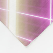 80er Retro: 3D Sci-Fi Hintergrund. Fleecedecke (Ecke)
