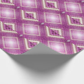 80er Retro: 3D Sci-Fi Hintergrund. Geschenkpapier (Ecke)