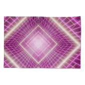 80er Retro: 3D Sci-Fi Hintergrund. Kissenbezug (Rückseite)