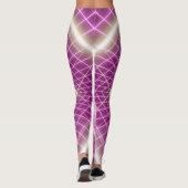 80er Retro: 3D Sci-Fi Hintergrund. Leggings (Rückseite)