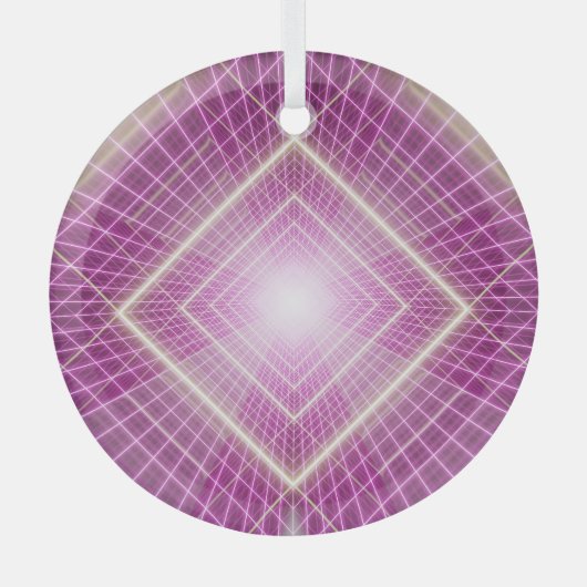 80er Retro: 3D Sci-Fi Hintergrund. Ornament Aus Glas (Vorderseite)