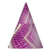 80er Retro: 3D Sci-Fi Hintergrund. Partyhütchen (Links)