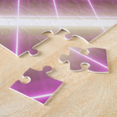 80er Retro: 3D Sci-Fi Hintergrund. Puzzle (Seite)