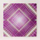 80er Retro: 3D Sci-Fi Hintergrund. Puzzle (Horizontal)