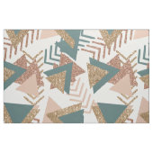 80er Retro Abstrakt | 70er Green und Gold Palette Stoff (Fat Quarter (45,7 x 55,9 cm))