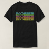 80er Retro Analog Synth Synthwave Modular Synthesi T-Shirt (Design vorne)