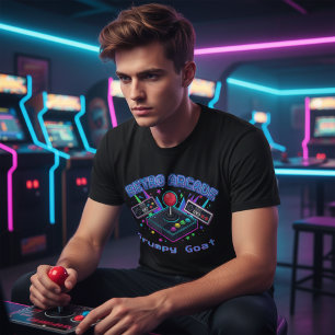 80er Retro-Arcade individuell anpassbarer Gamer T-Shirt