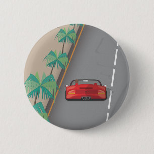 80er Retro Arcade Race Button