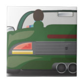 80er Retro Arcade Race Fliese (Vorderseite)