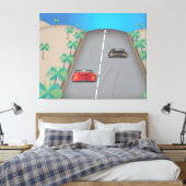 80er Retro Arcade Race Leinwanddruck (Insitu (Schlafzimmer))