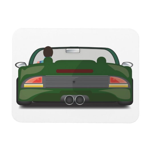 80er Retro Arcade Race Magnet (Horizontal)