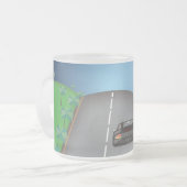 80er Retro Arcade Race Mattglastasse (Vorderseite Links)