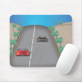 80er Retro Arcade Race Mousepad (Mit Mouse)