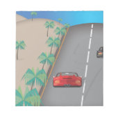80er Retro Arcade Race Notizblock (Vorderseite)