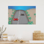 80er Retro Arcade Race Poster (Küche)