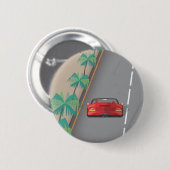 80er Retro-Arcade-Rennen Button (Vorne & Hinten)