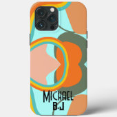 80er Retro ästhetische Abstrakte Monogrammbezeichn Case-Mate iPhone Hülle (Rückseite)