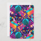 80er Retro Birthday Party Einladung (Rückseite)