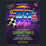 80er Retro Birthday Party Flyer<br><div class="desc">80er Retro Birthday Party Flyer - Mit dieser in einer Million Retro 80er Geburtstagseinladung können Sie in die völlig kolossalen 80er Jahre zurückreisen. Das Haar, die Mode und die Musik behielt dieses stilvolle Jahrzehnt in den Herzen und Köpfen der Jungen und Jungen im Herzen. Diese radikale Einladung zeigt helle Neonlichter...</div>