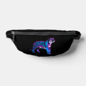 80er RETRO BLUE TIGER FANNY PACK Bauchtasche (Ablage )