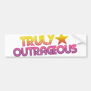 80er Retro Cartoon wirklich ungeheuerlich Autoaufkleber