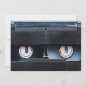 80er Retro Cassette 1980er Hochzeit Sichern Sie da Save The Date (Rückseite)