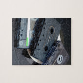 80er Retro-Design - Audiokassetten Puzzle (Horizontal)