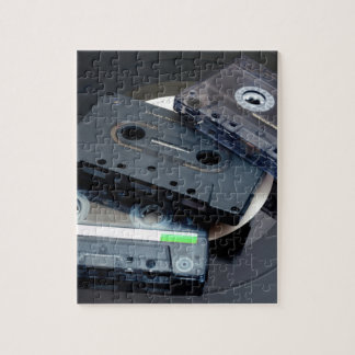 80er Retro-Design - Audiokassetten Puzzle