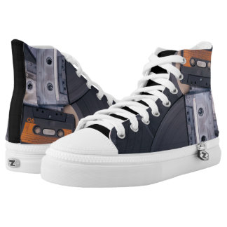 80er Retro-Design Hoch-geschnittene Sneaker