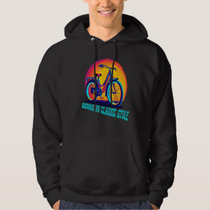 80er Retro-Fahrrad Vintage-Fahrrad-Design Hoodie