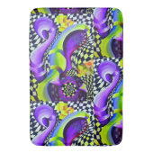 80er-Retro-geometrisches Muster Badematte (Vorderseite Vertikal)