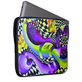 80er-Retro-geometrisches Muster Laptopschutzhülle (Vorne Rechts)