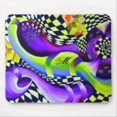 80er-Retro-geometrisches Muster Mousepad (Vorne)