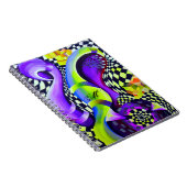 80er-Retro-geometrisches Muster Notizblock (Rechte Seite)