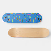 80er Retro-geometrisches Muster Skateboard (Horizontal)