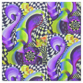 80er-Retro-geometrisches Muster Stoff (Nahaufnahme)