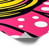 80er Retro Glam Pop Art Poster (Ecke)