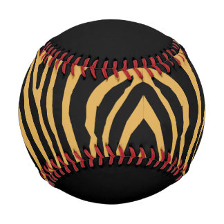 80er RETRO GOLD & BLACK TIERDRUCKPATTER Baseball